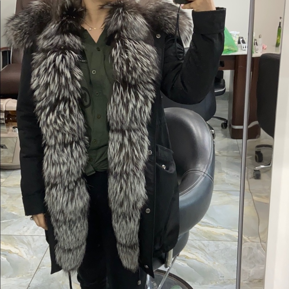 Fur warm jacket